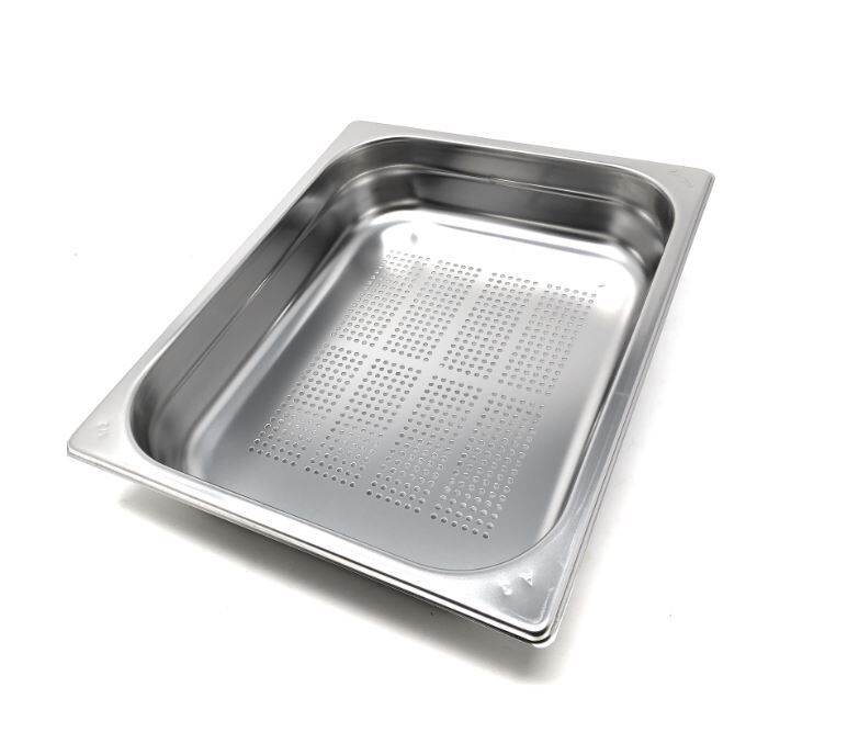 جاط مصفاية 1/2 عمق 6 سم Gastro norm Pan perforated  Stainless Steel 1/2 Depth : 6 cm