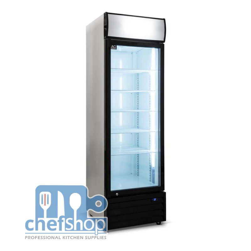 380 Liter Single Door Upright Display Fridge - Glass Door