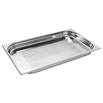جاط مصفاية 1/1 عمق 6 سم Gastro norm Pan perforated  Stainless Steel 1/1 d 6 cm 