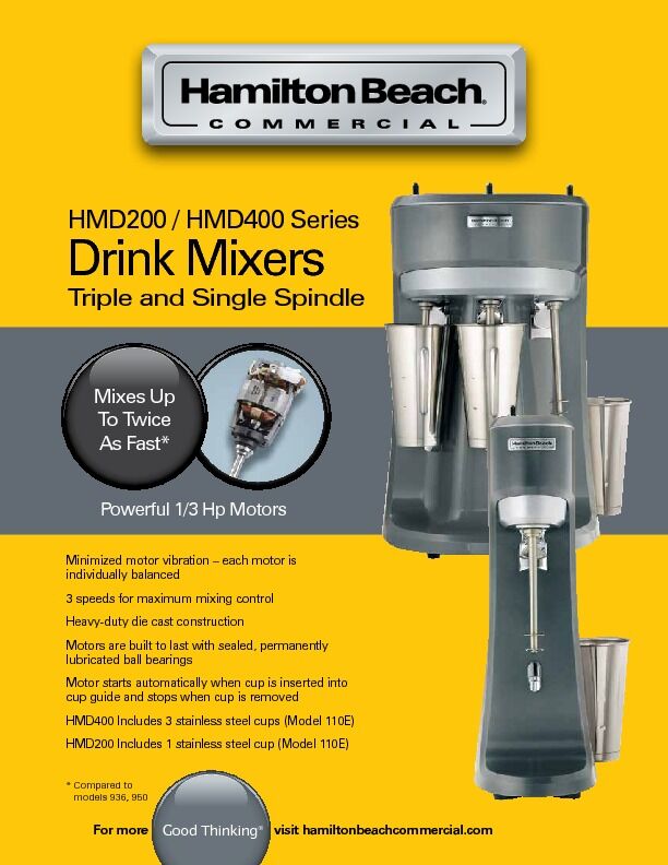 ماكنة ميلك شيك 3 كاسات Triple Spindle Commercial Drink Mixer HMD400