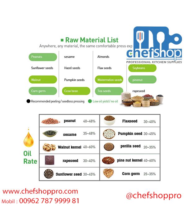 ماكنة لاستخراج الزيوت من البذور على البارد Home use mini oil cold press machine multi-functional oil extractor with