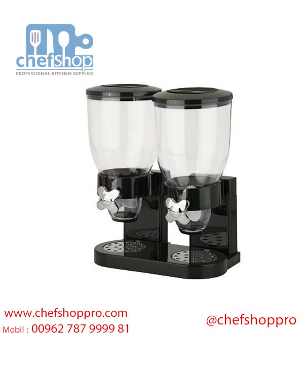 حافظة عرض كورن فليكس دبل / اسود Double cornflakes dispenser :