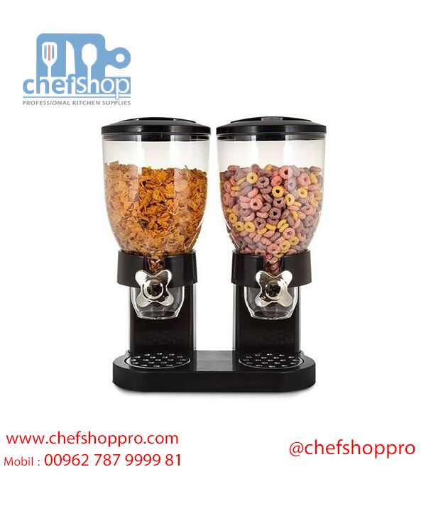 حافظة عرض كورن فليكس دبل / اسود Double cornflakes dispenser :