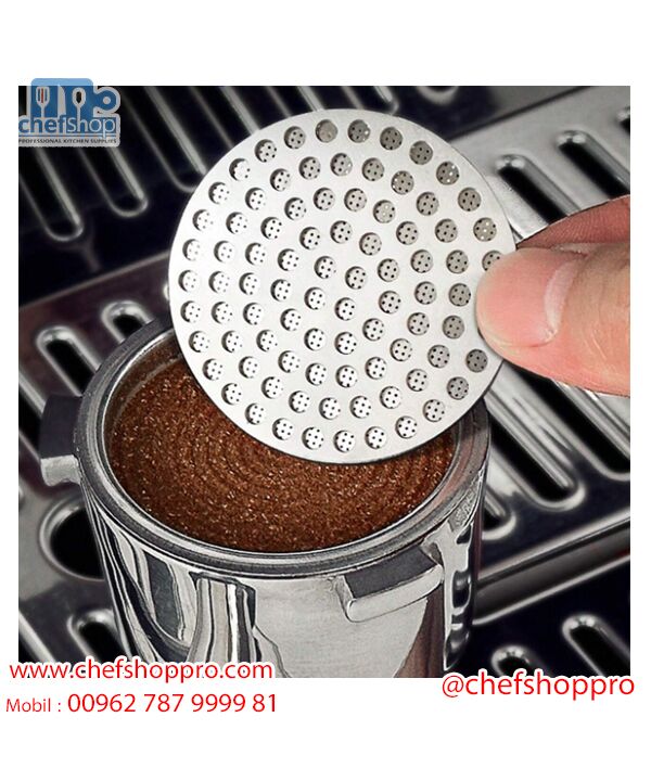 فلتر قهوة اسبريسو شبكة طبقتين 58 Coffee Filter Espresso Secondary Water Separation Network Coffee Sintering Filter Barista Filter